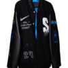Unisex Seattle Seahawks Matt Hasselbeck Top 50 Players Black Letterman Varsity Jacket