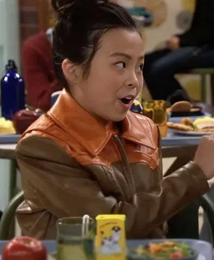 Vampirina Teenage Vampire 2025 Sophie Brown and Orange Leather Jacket