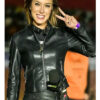 Vanessa Cataneo Faria Arena Cross Brasil 2025 Black Leather Motorcycle Jacket
