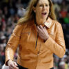 WNBA Game Stephanie White Brown Leather Motorcycle Jacket