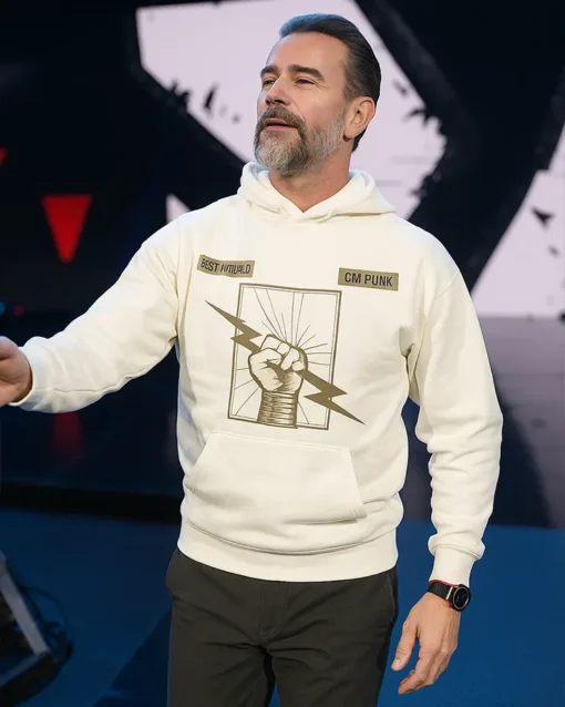 WWE CM Punk Beige Hoodie