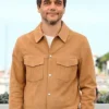 Wagner Moura The Secret Agent Brown Suede Jacket