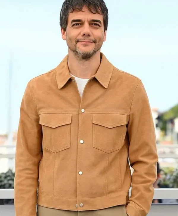 Wagner Moura The Secret Agent Brown Suede Jacket