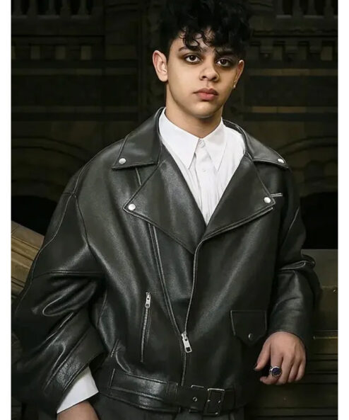Wednesday Pugsley Addams Leather Jacket