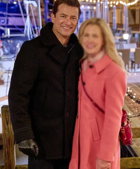 Wes Brown A Newport Christmas Black Coat For Sale