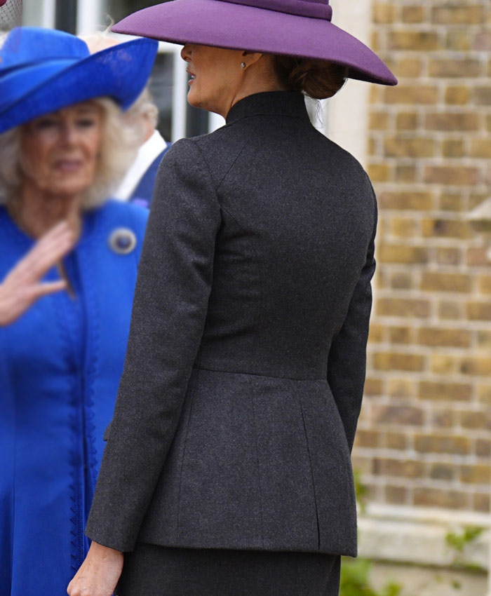 Windsor Castle Melania Trump Black Wool Double Breasted Jacket