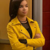 Wizards Beyond Waverly Place Billie Yellow Leather Jacket