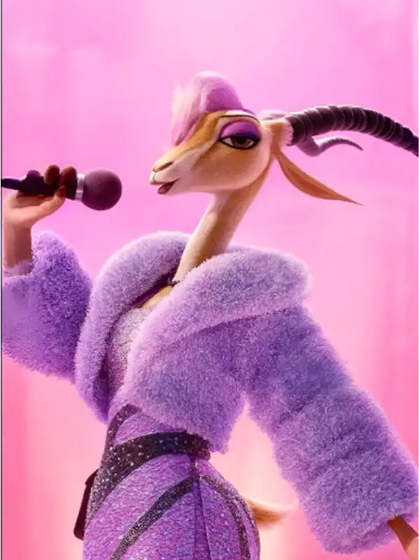 Zootopia 2 Gazelle Shearling Jacket