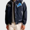 Abercrombie Detroit Lions Wool Varsity Jacket