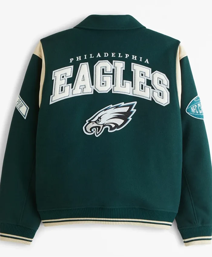 Abercrombie Fly Philadelphia Eagles Green Jacket For Sale