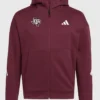 Adidas Texas Aggies Player Travel ZNE Hoodie Maroon