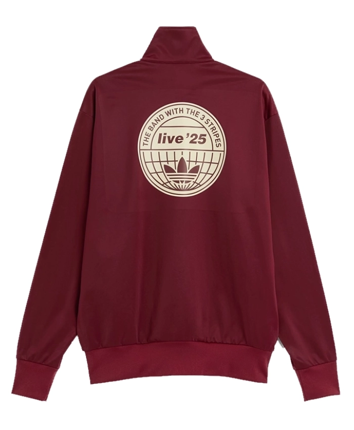 Adidas x Oasis Maroon Track Jacket For Sale