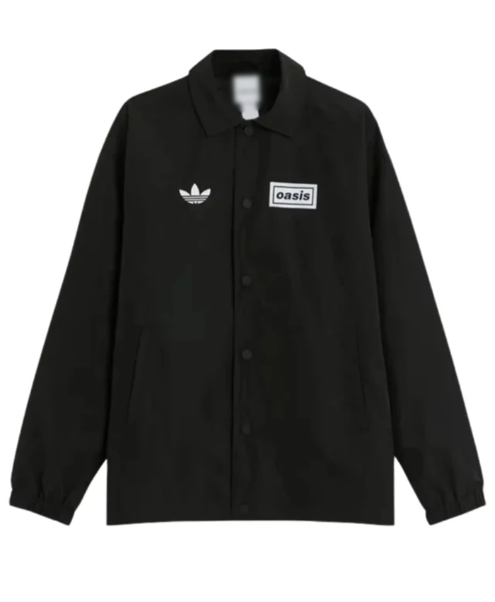 Adidas x Oasis Tour Black Coach Jacket