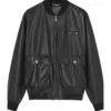 Alison Victoria Sin City Rehab Bomber Leather Jacket For Sale