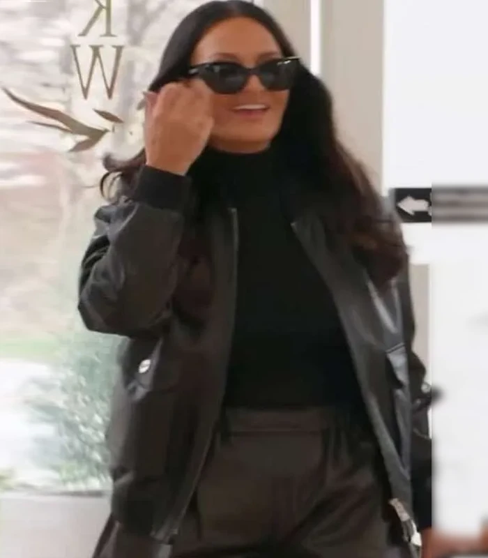 Alison Victoria Sin City Rehab Bomber Leather Jacket