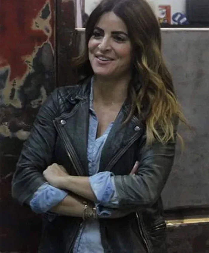 Alison Victoria Sin City Rehab S01 Biker Leather Jacket For Sale