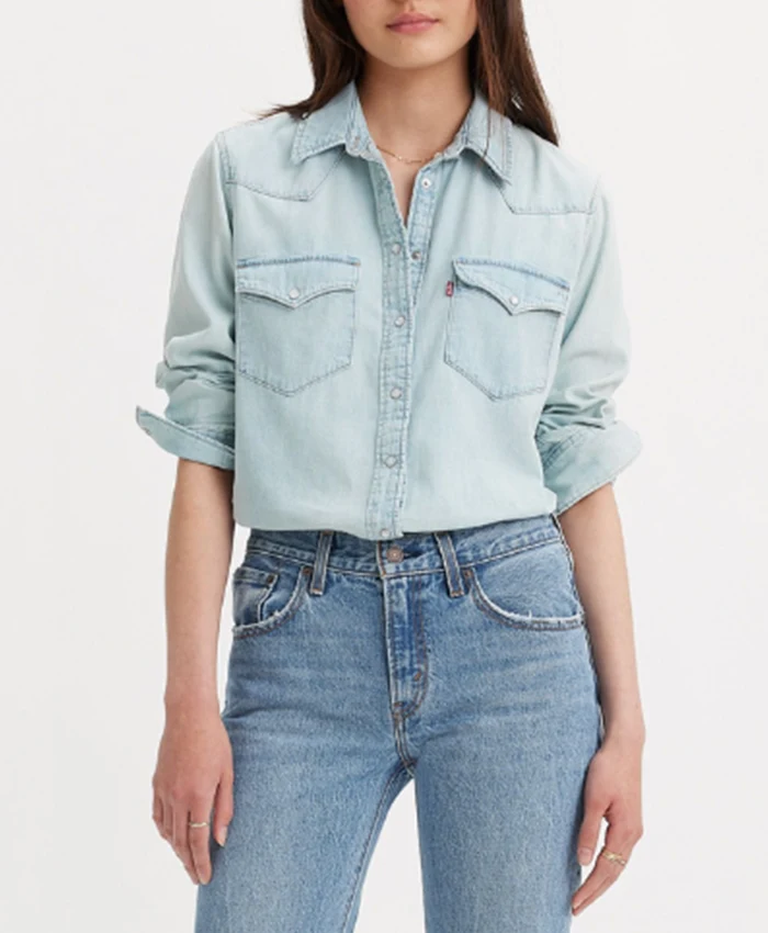 Alison Victoria Sin City Rehab S01 Denim Shirt For Sale