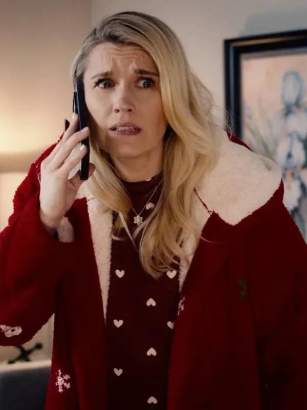 All is Merry and Bright Emily Rose Red Shearling Jacket