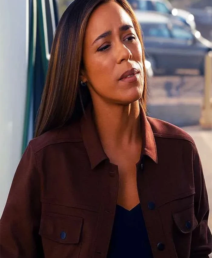 Amber Oliveras Countdown S01 Maroon Jacket For Sale