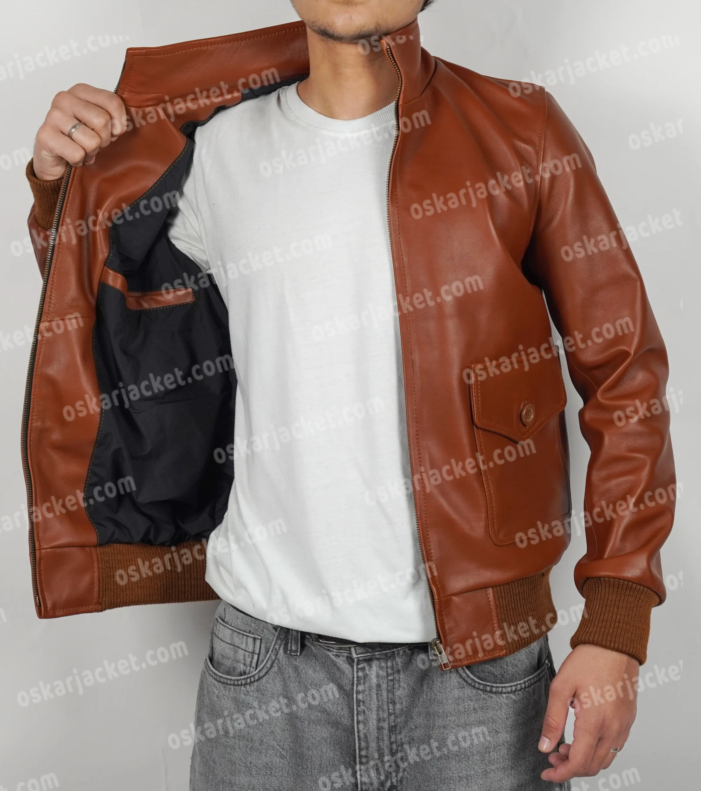 Amelia Earhart Leather Brown Jacket