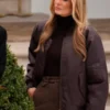 American former model Melania Trump Brown Jacket