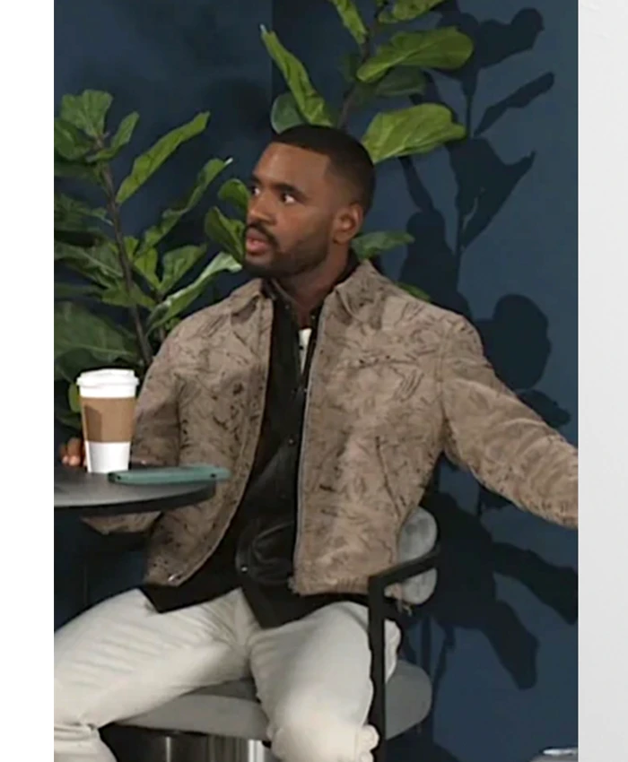 Andre Richardson Beyond the Gates Beige Printed Jacket