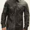 Andre Richardson Beyond the Gates Black Leather Jacket For Sale