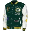 Aparecida Green Bay Packers Wool Varsity Button Jacket