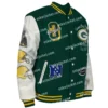 Aparecida Green Bay Packers Wool Varsity Button Jacket For Men