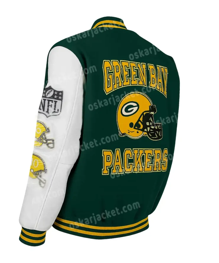 Aparecida Green Bay Packers Wool Varsity Jacket