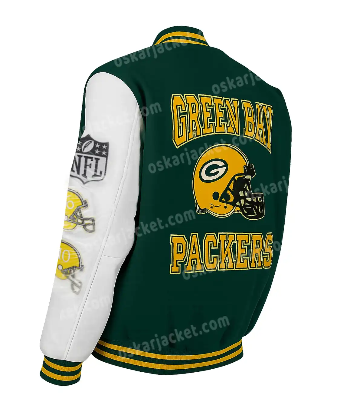 Aparecida Green Bay Packers Wool Varsity Jacket
