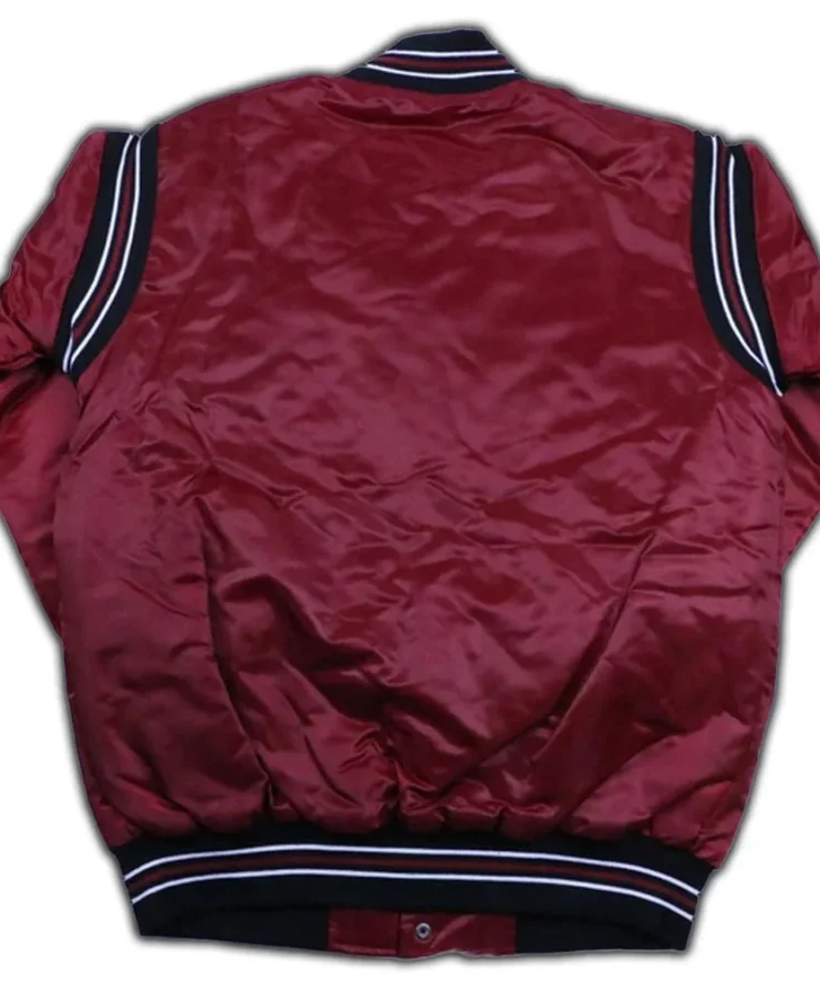 Arizona Coyotes Full-Snap Maroon Satin Starter Jacket
