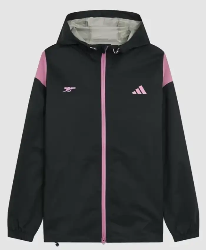 Arsenal Adidas Womens Golf Hooded Rain Jacket