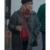 Ashley Jensen Shetland S10 Grey Herringbone Coat