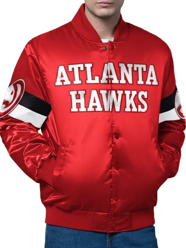 Atlanta Hawks Triple Option Varsity Jacket