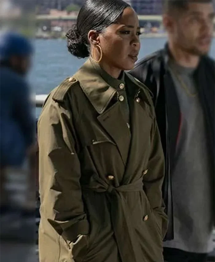 Ayanna Bell Law and Order Organized Crime S05 Green Coat