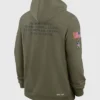 Baltimore Ravens 2025 Salute to Service Olive Hoodie For Sale