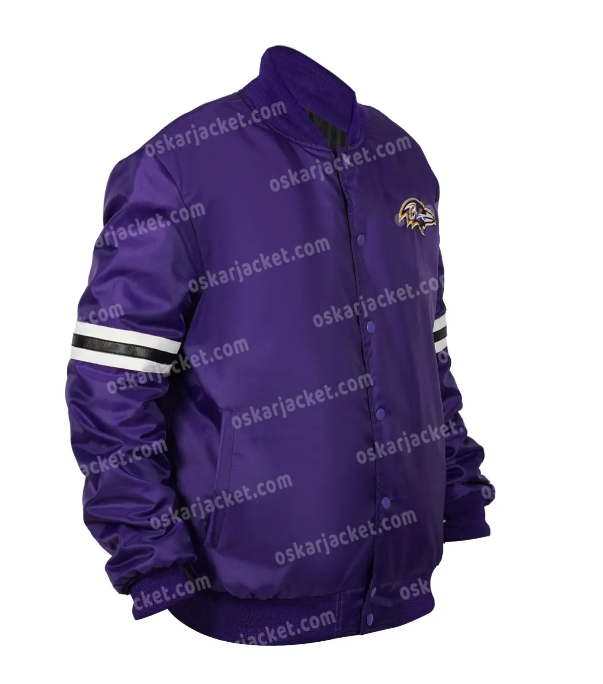 Baltimore Ravens Purple Starter Bomber Jacket For Men and Women