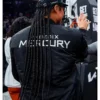 Basketball Player Satou Sabally Phoenix Mercury Black Bomber Jacket
