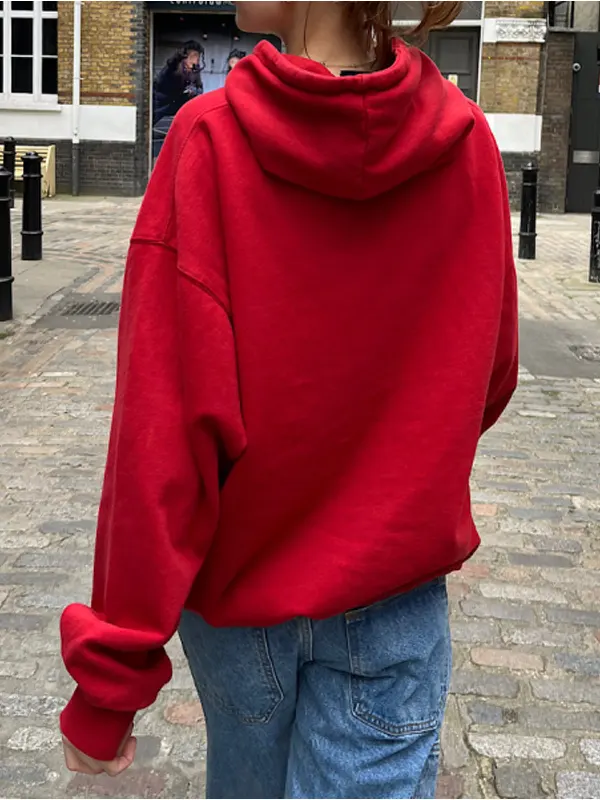 Baylen Out Loud S02 Baylen Dupree Red Oversized Pullover Hoodie