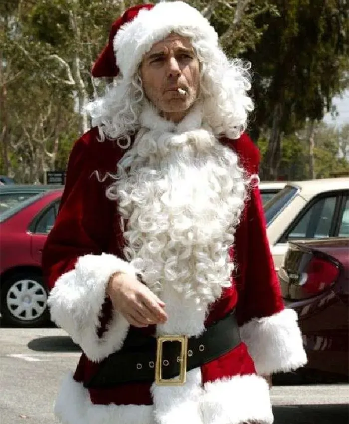 Billy Bob Thornton Bad Santa Red Velvet Christmas Coat