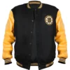 Boston Bruins Black and Yellow Varsity Jacket