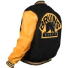 Boston Bruins Black and Yellow Wool Varsity Jacket