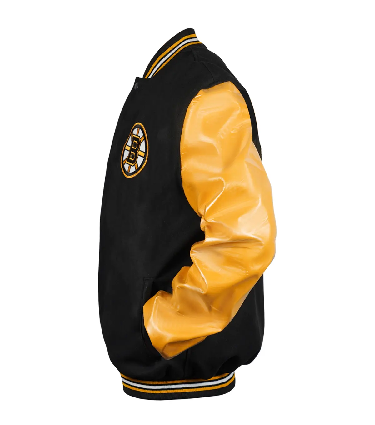 Boston Bruins Wool Varsity Bomber Jacket