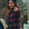 Brittany Underwood Exes of Christmas Past Plaid Coat For Sale