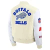 Buffalo Bills Nike White 2025 Rivalries Collection Varsity Jacket