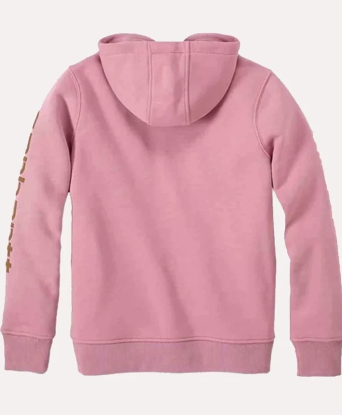 Buy Carhartt Sleeve Logo Pink Hoodie