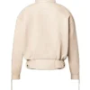 Buy Cynthia Erivo Access Hollywood 2025 Beige Leather Jacket