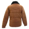 Buy David Harbour Stranger Things S05 Brown Puffer Jacket