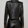 Buy Yasmine Zweegers Made in Chelsea S30 Black Studded Leather Jacket